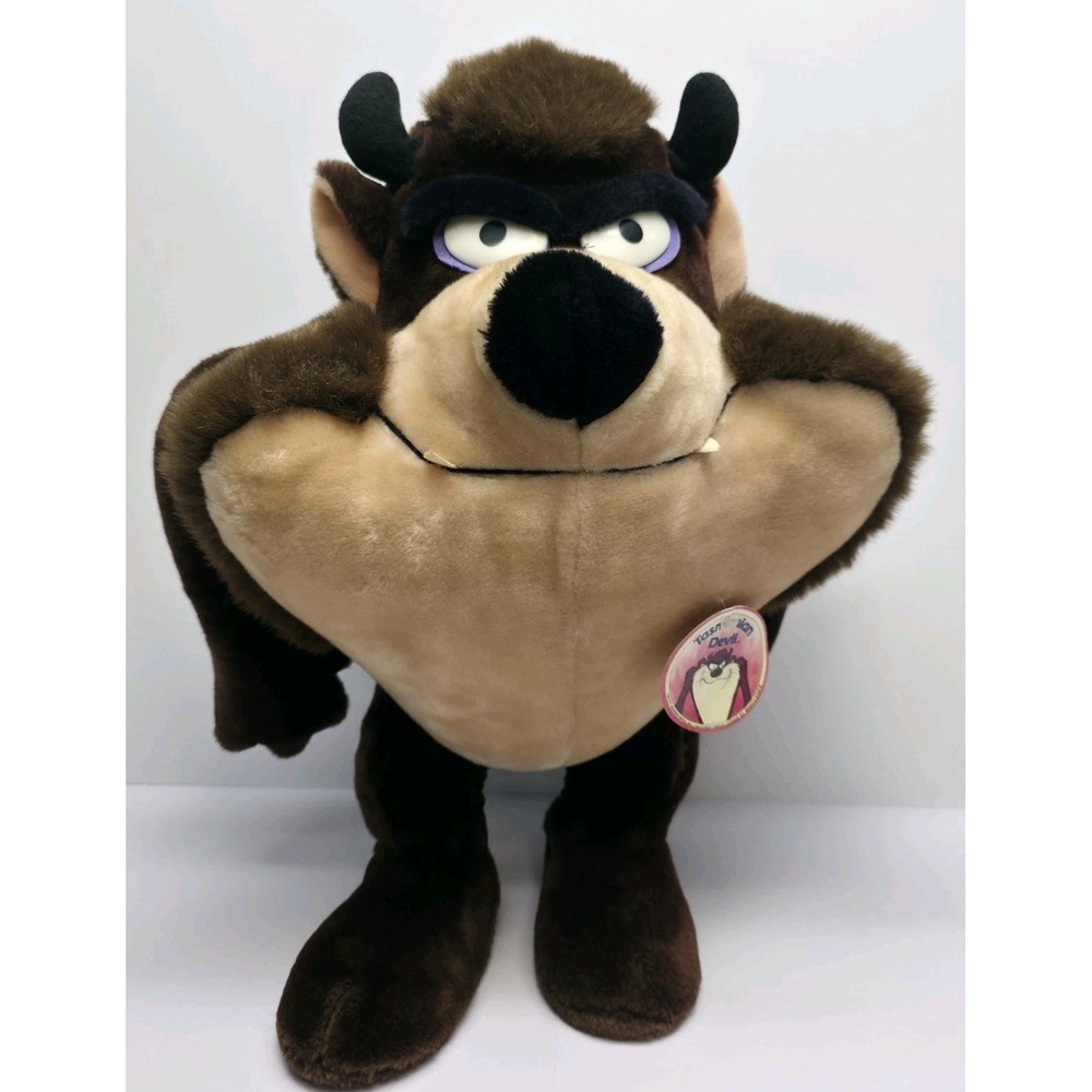 Tasmanian Devil Taz 18" Plush 1990 24K‎ Special Effects Warner #1638 With Tag
